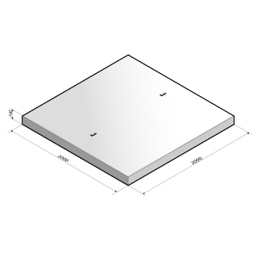 Industrieplaat 200x200x14cm Aslast 20 Ton (Prijs op aanvraag)