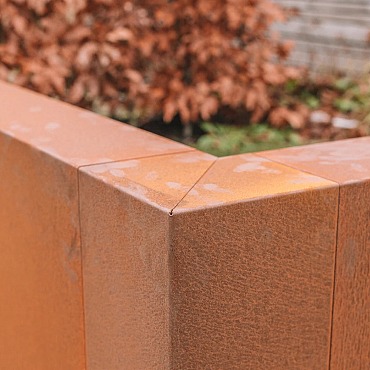 Corten Overzetstuk Hoek 17-17x30x12cm