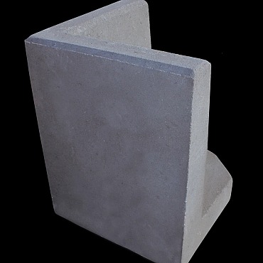 L-Hoekelement Antraciet 50x40x40cm