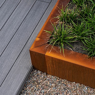 Corten Overzetstuk 50x45x15cm
