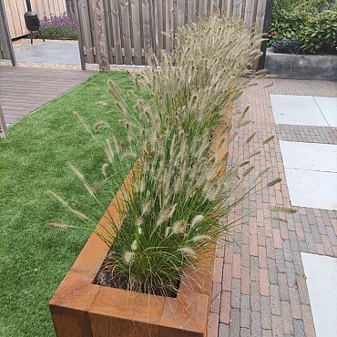 Corten Overzetstuk 100x30x12cm