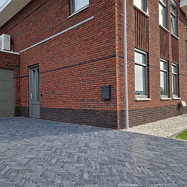 Stonique Trommel Waalformaat 7 cm Antraciet