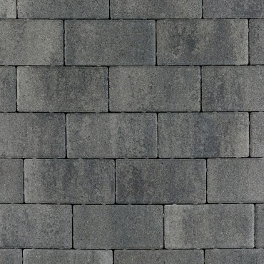 Patio Brick 8 cm Nero/Grey Mini Facet Komo