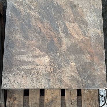 *RESTPARTIJ, 2e keus* Ceradoss 80x80x2 cm Durban Slate Multicolor