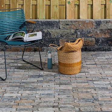 Stonique Trommel Waalformaat 7 cm Musselkalk