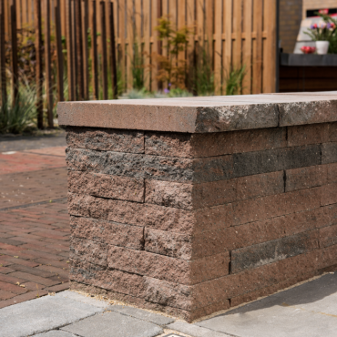 Wallblock Split 12x15x60cm Brons