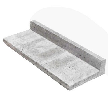 Traptrede Oud Hollands L-model Grijs 100x40x15cm
