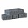 Crack en Stack Supreme Zwart 15-23x20x10cm