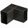Garden Drain Hoekstuk 6,5 x 15/18 x 100 Zwart Aluminium