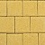 Halve betonstraatsteen 10,5x10,5x8cm Geel