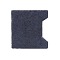 H-verbandsteen Begin/Eind 8 cm antraciet