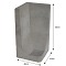 L-Hoekelement Grijs 80x40x40cm