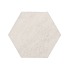 Staptegel Hexagons Ø60x52x2cm Quarzite Bianca
