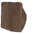 Staptegel Flex Stones Ø42x36x2cm Holz Marrone