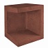 U-Element Hoek 40x40x50cm Corten-Bruin