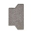 H-verbandsteen Half 8 cm Grijs