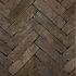 Hollandse Streken Waalformaat 5x20x6cm Fries zwart/bruin