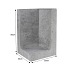L-Element Hoek 30x30x50cm grijs