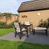 Patio Square 60x60x4 cm Black