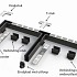 Garden Drain Designgoot 6,5 x 10 x 100 Grijs Aluminium