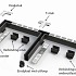 Garden Drain goot 100x6,5x10cm cortenstaal