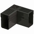 Garden Drain hoekstuk zwart