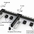 Garden Drain hoekstuk zwart