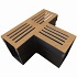 Garden Drain T-stuk cortenstaal