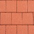Betonstraatsteen half 8 cm rood