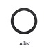 In-Lite RING 68 grondspot accessoire Black voor BOX 1 - PLATE 1