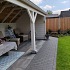 Patio Brick 8 cm black TOP mini facet komo