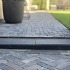 Traptrede 60x30x15 cm indus black kleurecht met facet