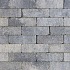 Stonique trommel dikformaat 6 cm grijs/zwart
