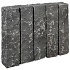 Vietnamees Basalt 75x12x12cm Zwart