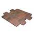 Metro Trommelsteen 20x30x6cm Rood-Genuanceerd