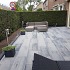 H2O Comfort Square 40x80x5 cm Nero/Grey