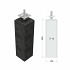 Betonpoer Antraciet Recht 15x15x60cm(facet naar 12x12cm), huls 16mm met Verstelbare Plaat