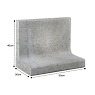 L-Element Grijs 50x30x40cm